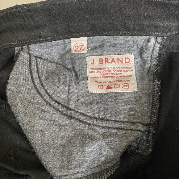 J Brand The Deal Mid-Rise Pencil Zipper Ankles Noir 27 (Never Worn!) - Picture 6 of 6